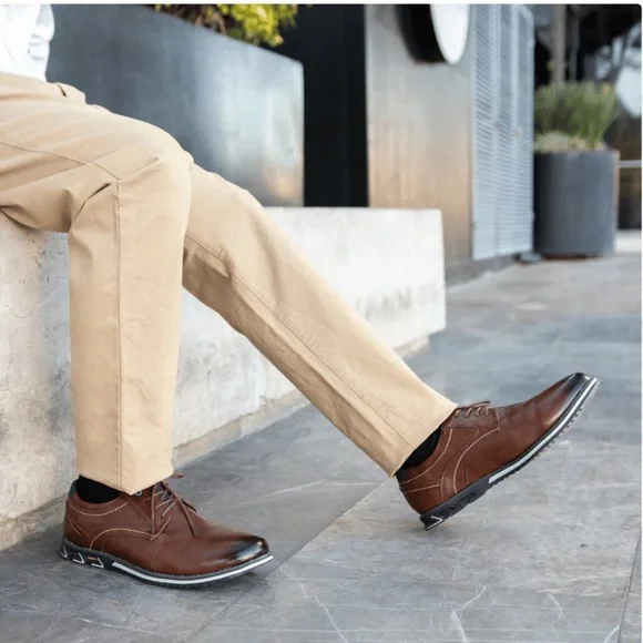 Gatsby Oxford Lisse All-Day Comfort Dress Shoe Brown Size 11 #2000 - Picture 3 of 10